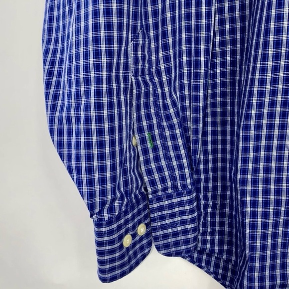 Tommy Hilfiger American Tartan Men's Button Down Plaid Shirt Size 16 ~ 34/35 - Picture 6 of 10